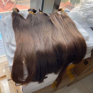 Rambut Virgin Warna Alami Coklat Muda 100% Rambut Eropa Virgin Tanpa Proses, Grosir - Product Image 1