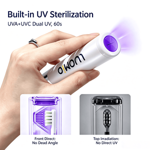 Cepillo de Dientes Retráctil LUOMIO con Esterilizador UV, Estuche Portátil de Viaje, Cuidado Bucal, Higiene Dental, Cepillo Plegable para Artículos Esenciales del Hogar - Product Image 5