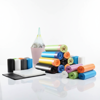 Sacs poubelles en plastique HDPE à cordon de serrage, prix d'usine, 13 gallons, 50*60cm, sacs poubelles jetables pour la maison, logo imprimé en gravure personnalisée