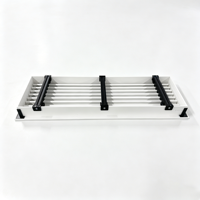 Diffuseur linéaire réglable pour CVC, grille d'aération en PVC pour plafond et mur, système de ventilation moderne pour bureau, direct usine