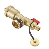 Vente flash : Valve de purge et de drainage automatique thermostatique en laiton de 1/2 à 1 pouce avec 110°C et 16 bars pour collecteur de chauffage au sol à eau