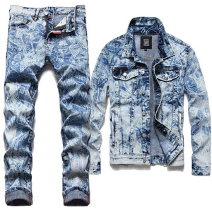 Wholesale New Arrival Fashion Denim <strong>Jackets</strong> 3d Digital Print <strong>Slim</strong> <strong>Fitting</strong> Men's Jeans <strong>Jackets</strong> - Product Image 1