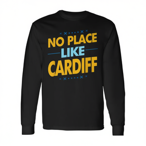 No Place Like Cardiff T-shirt à manches longues, idée cadeau souvenir de voyage - Product Image 2