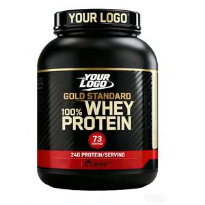 Proteína de Suero de Leche para Recuperación Post-Entrenamiento, Fórmula para el Desarrollo Muscular, Proteína de Suero de Leche Aislada, Sin GMO, Sin Azúcar, para Adultos - Product Image 1