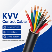 Câble de commande KVV en cuivre isolé PVC 450/750V, rond, IP65, fil électrique