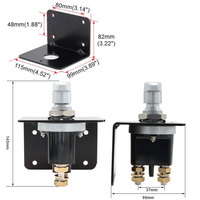 Interrupteur de déconnexion de batterie robuste 12-48VDC 500A Isolateur à coupe rapide Treuils de bateaux Motos de voiture (contrôle de bouton d'installation facile)