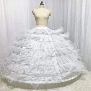 <span class=keywords><strong>Cerceau</strong></span> jupe jupon mariage femmes taille élastique en mousseline de soie danse jupon gonflé <span class=keywords><strong>Tutu</strong></span> 7 cerceaux 7 couches fil à volants jupon - Product Image 5