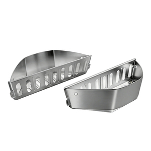 Pinnovo Char-Basket Soportes para <span class=keywords><strong>Briquetas</strong></span> de Carbón de Acero Aluminizado, Cestas para Combustible para Asado Indirecto, Compatibles con Parrillas de Carbón Más Grandes - Product Image 6