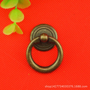 Qinggu <b>Ring</b> Furniture Handle 25mmx45mm Alloy Drawer Pull Traditional Style Durable Hardware - Product Image 5