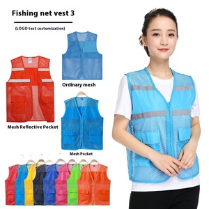 Aanpasbaar Ademend Mouwloos Polyester Werkvest Reflecterend Veiligheidsontwerp Voor Vrijwilligerswerk Supermarktgroepactiviteiten - Product Image 1