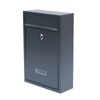 Boîte aux lettres murale extérieure en acier inoxydable, boîte à lettres, boîte à lettres avec serrure à clé, design étanche, bureau, colis, durable, vente chaude