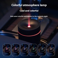 Portable USB charge voiture flamme aromathérapie Machine lumière colorée ultrasons huile essentielle Diffusion humidification ménage