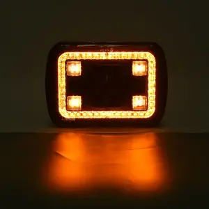 50W RGB LED Offroad LED Lumières 7X6 Pouces DRL Clignotant Antibrouillard LED Lampe De Travail Lumière De Travail Pour SUV ATV <span class=keywords><strong>Moto</strong></span> - Product Image 1