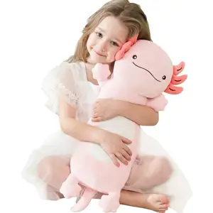 Support en peluche axolotl de haute qualité jouets rose mignon poupée axolotl jouets en peluche pour enfants