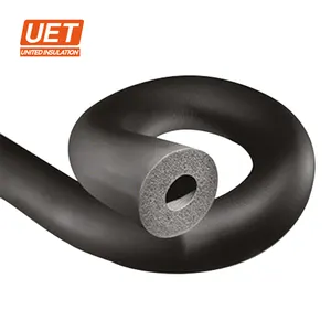 B class Fireproof Air conditioner pipe insulation 13*9mm with 2m length for copper pipe rubber foam insulation tube