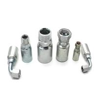 Raccord de tuyau hydraulique monobloc en acier au carbone Swagelok Parker à connexion rapide, types JIC, métrique, BSP, ORFS, femelle, mâle, à bride SAE