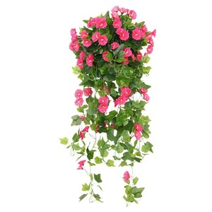Planta Artificial Colgante de Gloría de la Mañana de 100cm-200cm, Cesta de Flores para Decoración de Bodas, Uso Interior y Exterior - Product Image 5