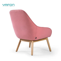 Chaise de canapé de tapisserie d'ameublement de cuir PU de conception moderne de couleur personnalisée avec des jambes en bois meubles convertibles de maison de loisirs pour l'usage de bureau