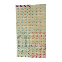 Jeu de Mahjong américain à thème valise de voyage, tuiles en acrylique blanc ivoire, portable, résistant à l'eau, pour 4 joueurs, en stock
