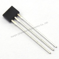 Sensor Hall Bipolar Latching SS460S Sensitivitas Tinggi Presisi Tinggi Elemen Hall Saklar TO-92 Pemasangan Langsung Honeywell