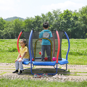 Zoshine 55 Inch <span class=keywords><strong>Trampoline</strong></span> Mini Tập Thể Dục Ngoài Trời Nhảy Giường Playhouse Với Bọt PVC Mùa Xuân Bìa Cho Trẻ Em - Product Image 2