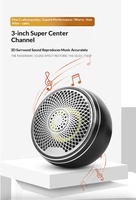 Tweeter Aluminium 3 Inch untuk Mobil, Pemasangan di Tengah, Upgrade Audio Mid-Range Full-Range, Pemasangan Non-Destruktif 12V