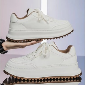 Zapatos para Hombre, Nuevo Estilo Primavera 2026, Cuero, Zapatillas Blancas, Zapatos Casuales de Alta Calidad para Hombre - Product Image 4