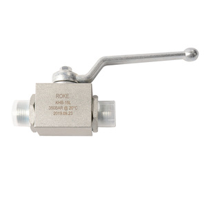 Vanne à boisseau sphérique haute pression ROKE KHB-15L 350BAR 20C, manuelle, à passage direct, en acier au carbone, pour usage industriel - Product Image 5