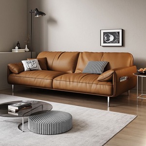Set <span class=keywords><strong>Divano</strong></span> per Soggiorno, <span class=keywords><strong>Divano</strong></span> Componibile in Pelle di Prima Qualità con Unità Modulari Razionaliste per Arredamento Domestico - Product Image 3