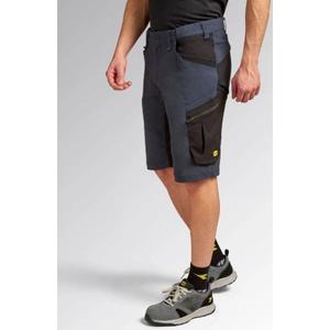 DIADORA UTILITY - 702.180795-80001/XL Short extensible en matières mixtes avec traitement anti-mèche Pantalon de travail noir fumé - Product Image 2