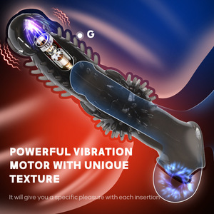 Vibrating Silicone Cock Sleeve, <strong>Anal</strong> Dildo Cock Ring, Penis Extender <strong>Male</strong> Girth Enhancement Realistic Dildo Penis Pump Sex <strong>Toy</strong> - Product Image 1