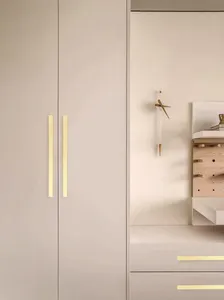 AKADA Armário de cozinha para armários e gavetas de armários, alças douradas para móveis, atacado de alumínio de alta qualidade na China