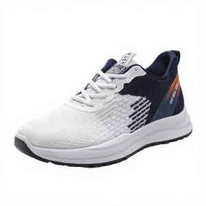 Chaussures à lacets pour hommes, personnalisables en usine, pour sports et loisirs, toutes saisons (hiver, été, automne, printemps), en maille respirante et PVC, design tendance, en stock - Product Image 1