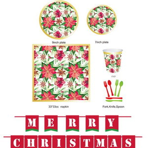 Feliz <span class=keywords><strong>Navidad</strong></span>, placa de papel de taza de servilleta de vajilla decoración de 16 - Product Image 2