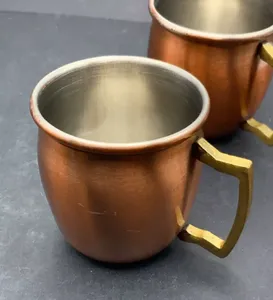 Tazas de mula de Moscú auténticas de cobre martillado de alta resistencia para uso diario o comercial disponibles a precio de fábrica - Product Image 1