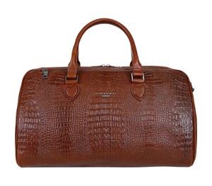 Premium Genuine Leather Duffel <b>Bag</b> for <b>Men</b> Travel Gym <b>Weekend</b> Overnight Carry On Large Capacity Waterproof Vintage Style Luggage - Product Image 1
