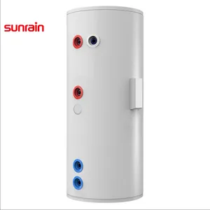 Sunrain enamel buffer tank no coil one coil two coils CE 200L 300L 500L DHW tank for family