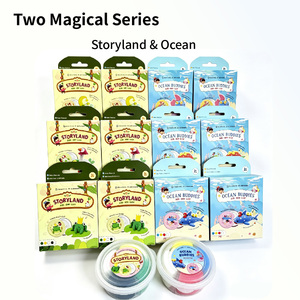 Kit de fabrication de badges en argile à séchage à l'air, 4 couleurs, 28g, pour enfants, bricolage, <span class=keywords><strong>jouet</strong></span> créatif, non toxique, cadeau éducatif pour fête - Product Image 5