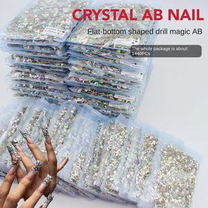 Tutto il pacchetto esclusivo 1440 forme di vetro cristallo AB fondo piatto trapano per colore 3D indumento eco-friendly all'ingrosso - Product Image 4