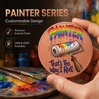 Pièces de monnaie en cuivre pur 999 de 1 oz et 5 oz, Série Peintre, style graffiti, relief 3D coloré, UV, cadeau créatif, artisanat métallique