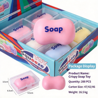2026 JOSSION Jouet Fidget Squishy Savon Croustillant, Jouet à Presser Super Doux et Humide pour la Décompression et le Soulagement du Stress, pour la Vente en Gros