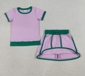 Baby Girls Short Sleeve Shirts Top Skirt Short Cotton <b>Clothes</b> Sets - Product Image 2