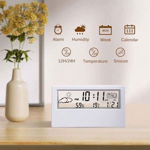 <b>Creative</b> <b>Gift</b> Multifunctional Desktop Thermometer and Hygrometer Weather Display Electronic Alarm Clock With Custom Logo - Product Image 6
