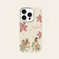 Nouvelle coque de téléphone en imitation cuir avec motif de fleurs peintes à l'huile pour iPhone 18 13 11 XR 17 13 Pro Max