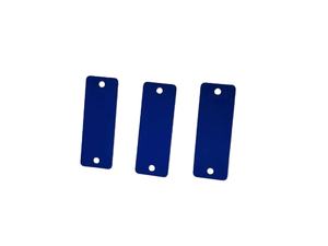 Plaque de nom en aluminium brossé rectangulaire personnalisée, plaque de nom en métal anodisé vierge pour la gravure de logo - Product Image 4