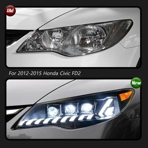 Luces de coche TYPY para Honda Civic FD2, faro delantero 2012-2015, proyector LED, luz diurna, accesorios automotrices - Product Image 3