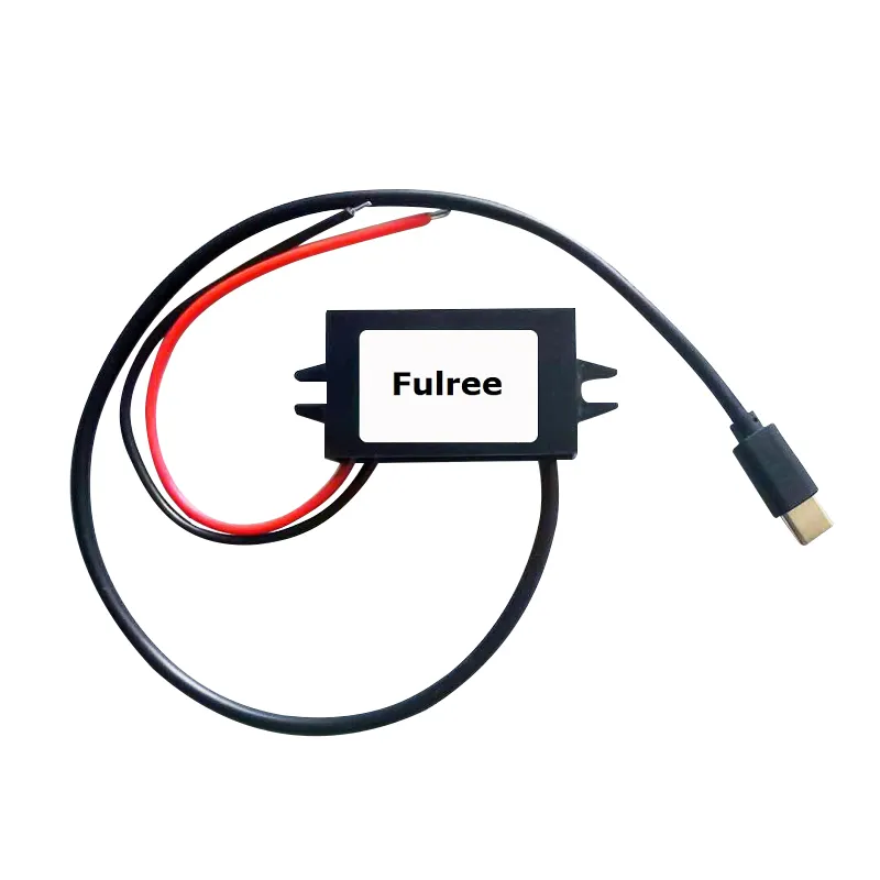 Trung Quốc USB-C DC chuyển đổi 12 V đến 5 V 3A DC bước xuống Buck điện áp xe sạc điện thoại adaptor 12 Volt đến 5 Volt Loại C Micro USB