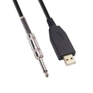 Mono jack profesional de 6,35mm para <span class=keywords><strong>guitarra</strong></span> <span class=keywords><strong>a</strong></span> <span class=keywords><strong>PC</strong></span>, <span class=keywords><strong>Cable</strong></span> USB de grabación, adaptador de plomo - Product Image 6