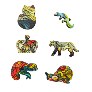 ตัวต่อไม้4มม. A5แพ็คได้ตามต้องการ3D 3D ไม้ปริศนาทำด้วยมือสำหรับนักสะสม - Product Image 1