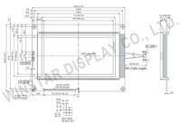 Écrans graphiques LCD 240x128 WG240128E Température de fonctionnement -20°C ° C+70 ° Instrument industriel de 5,7 pouces